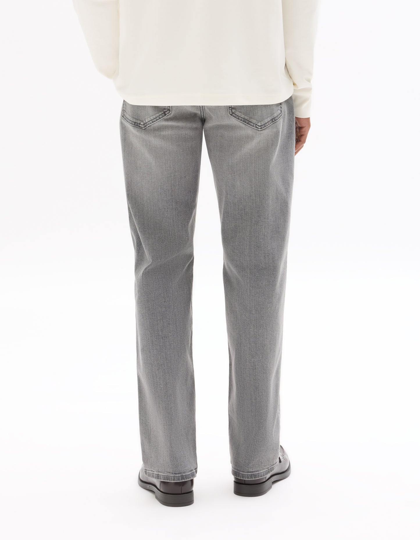Celio Solid Straight Fit Cotton Grey Jeans