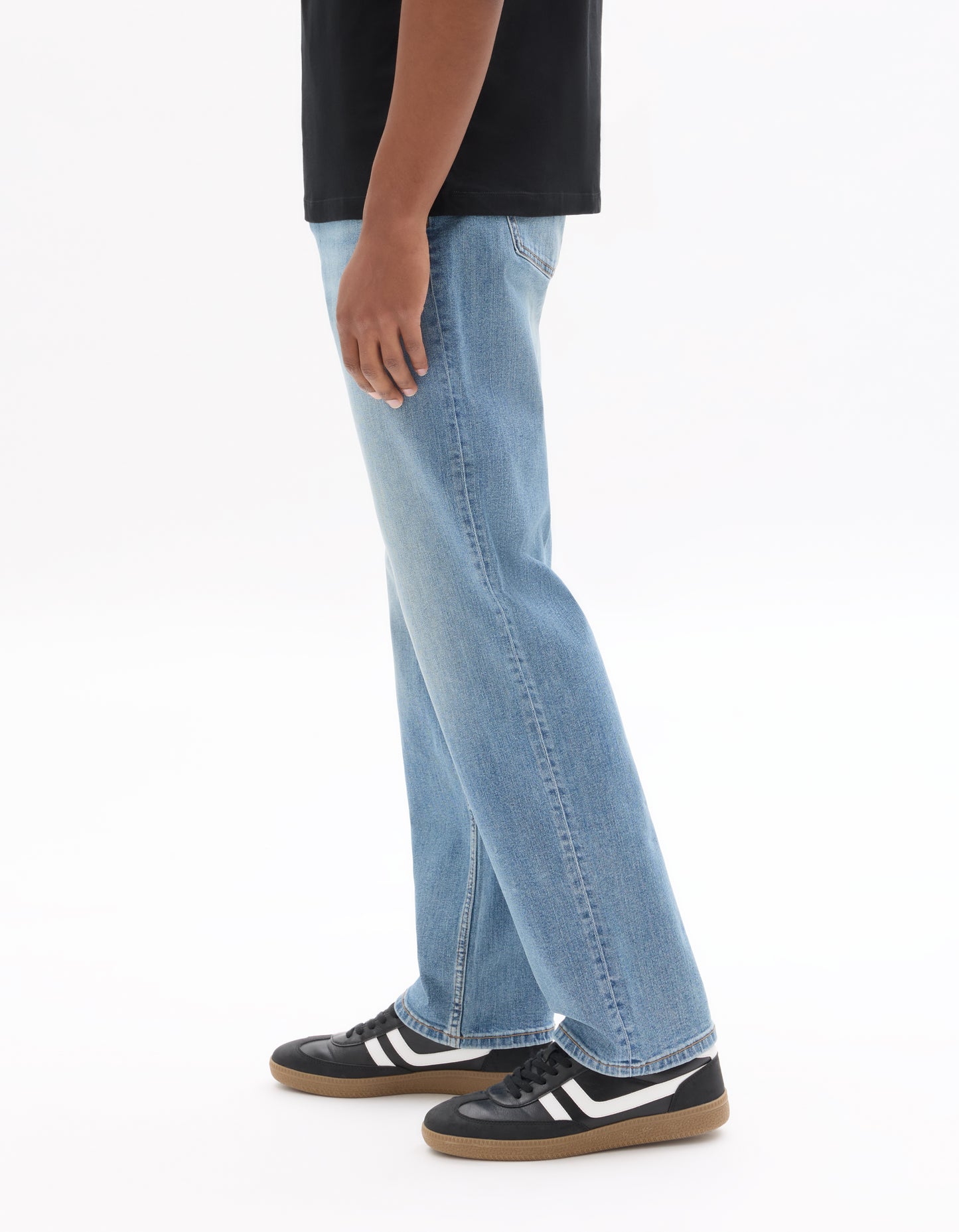 Celio Solid Straight Fit Cotton Blue Jeans