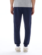 Celio Solid Regular Fit Cotton Navy Trousers