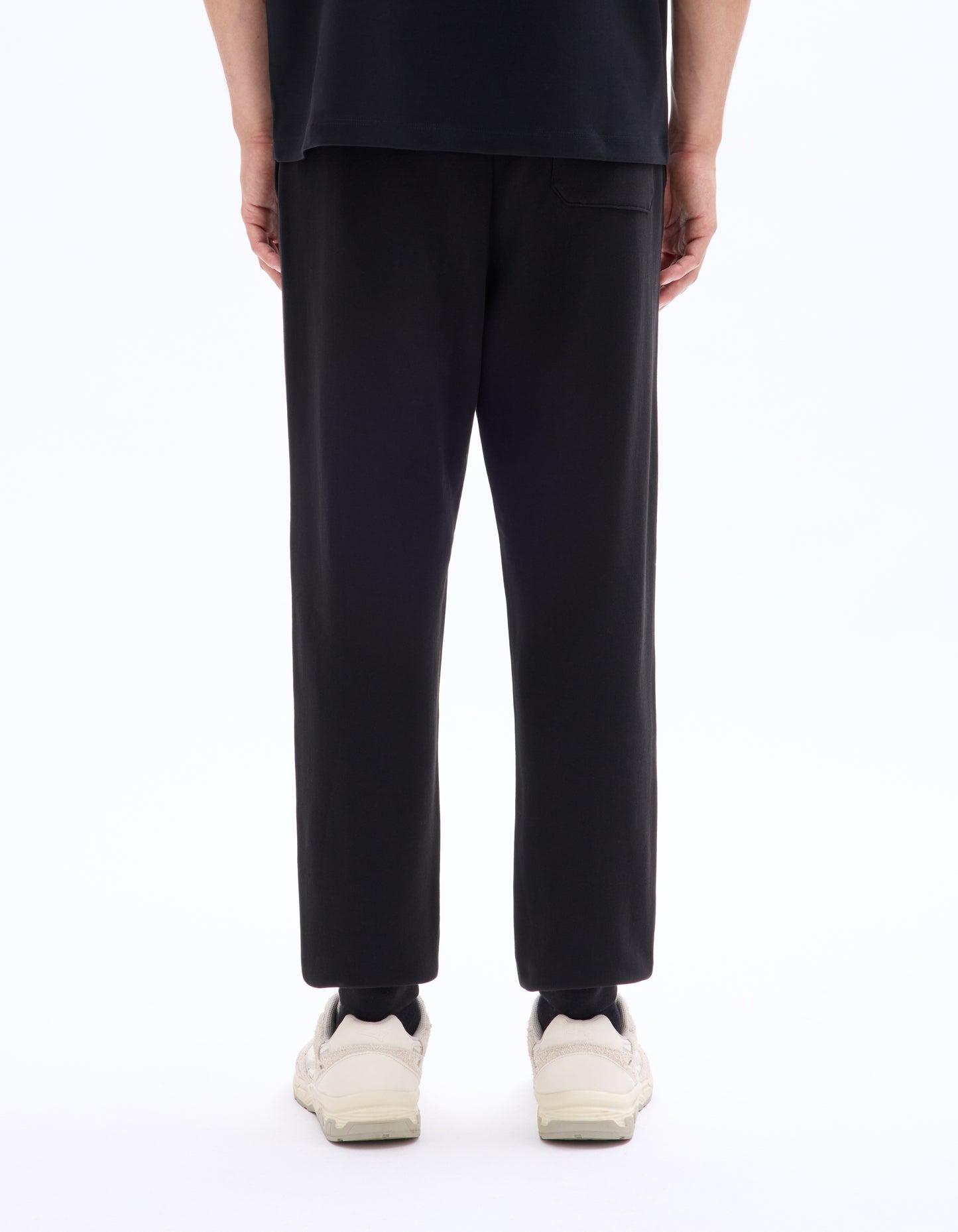 Celio Solid Regular Fit Cotton Black Trousers