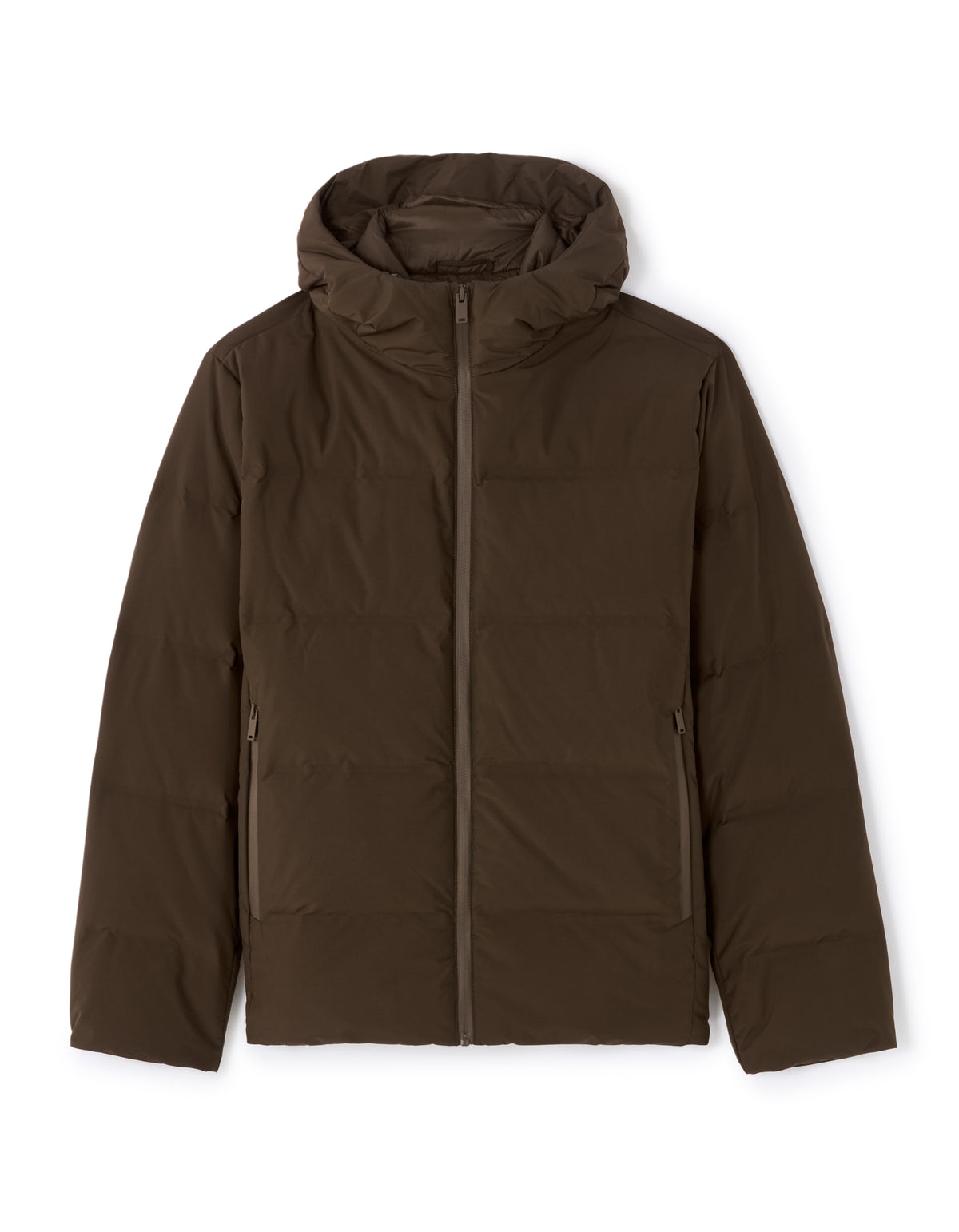 Regular Fit 100% Polyester Solid Hooded Jackets