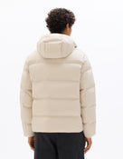 Regular Fit 100% Polyester Solid Hooded Jackets - Beige