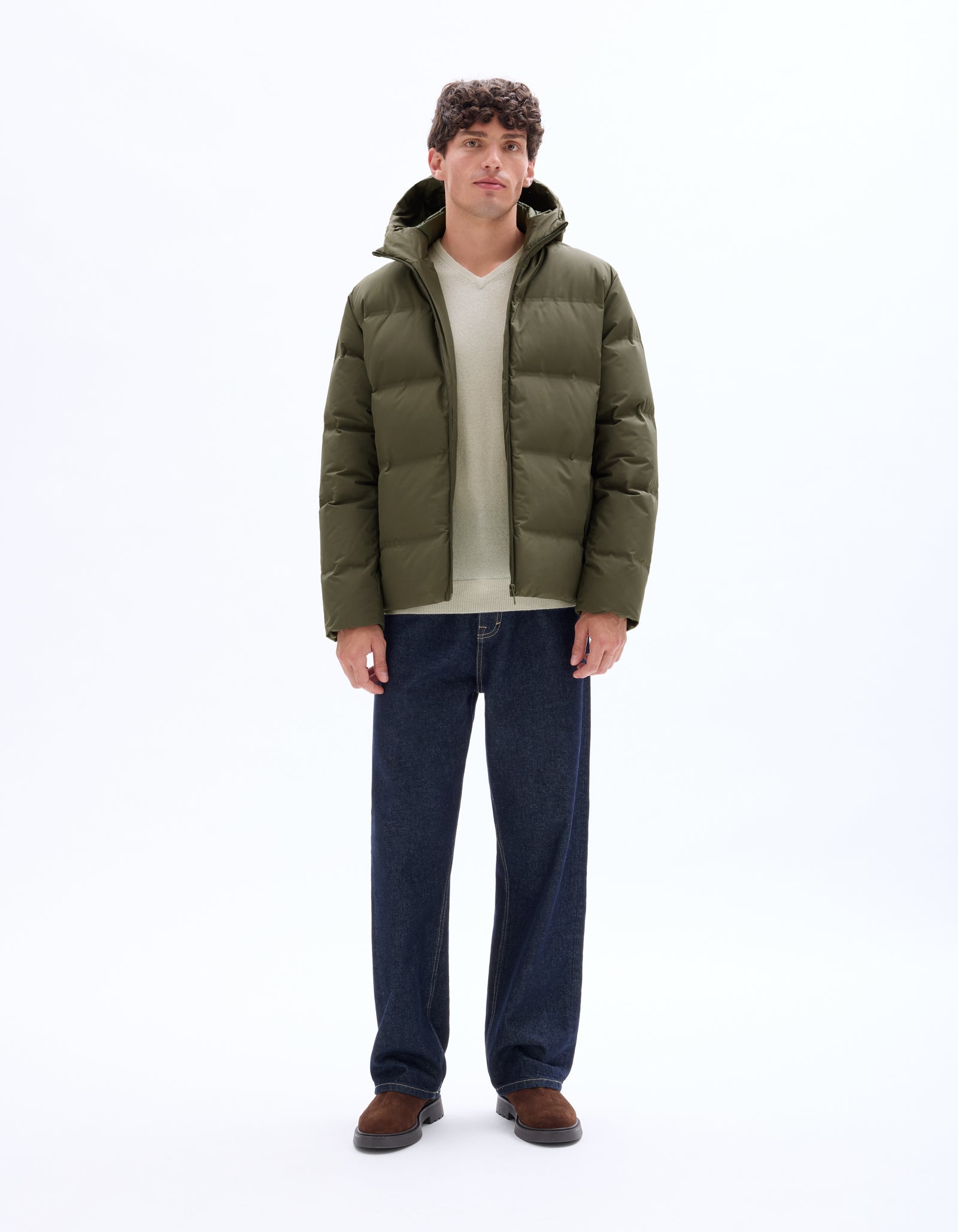 Regular Fit 100% Polyester Solid Hooded Jackets