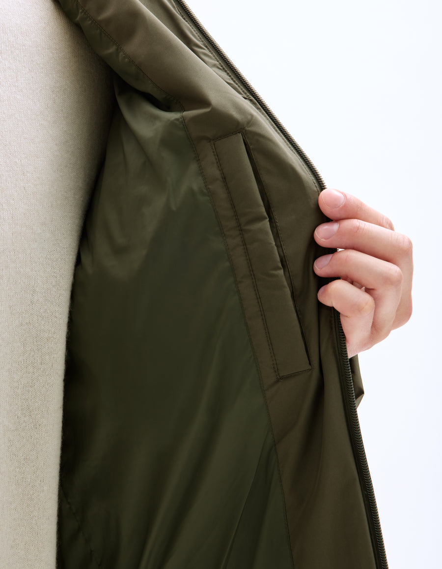 Regular Fit 100% Polyester Solid Hooded Jackets