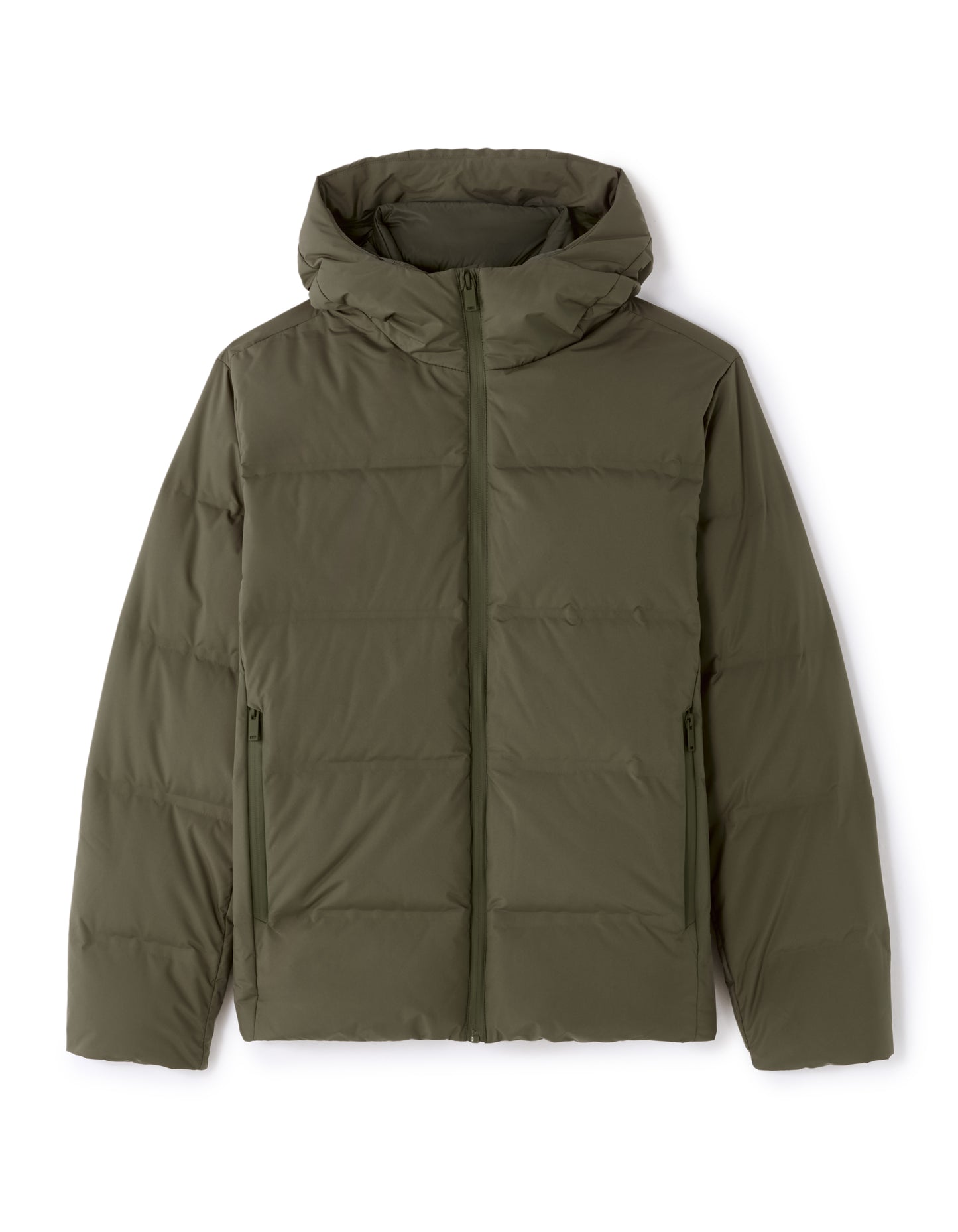 Regular Fit 100% Polyester Solid Hooded Jackets