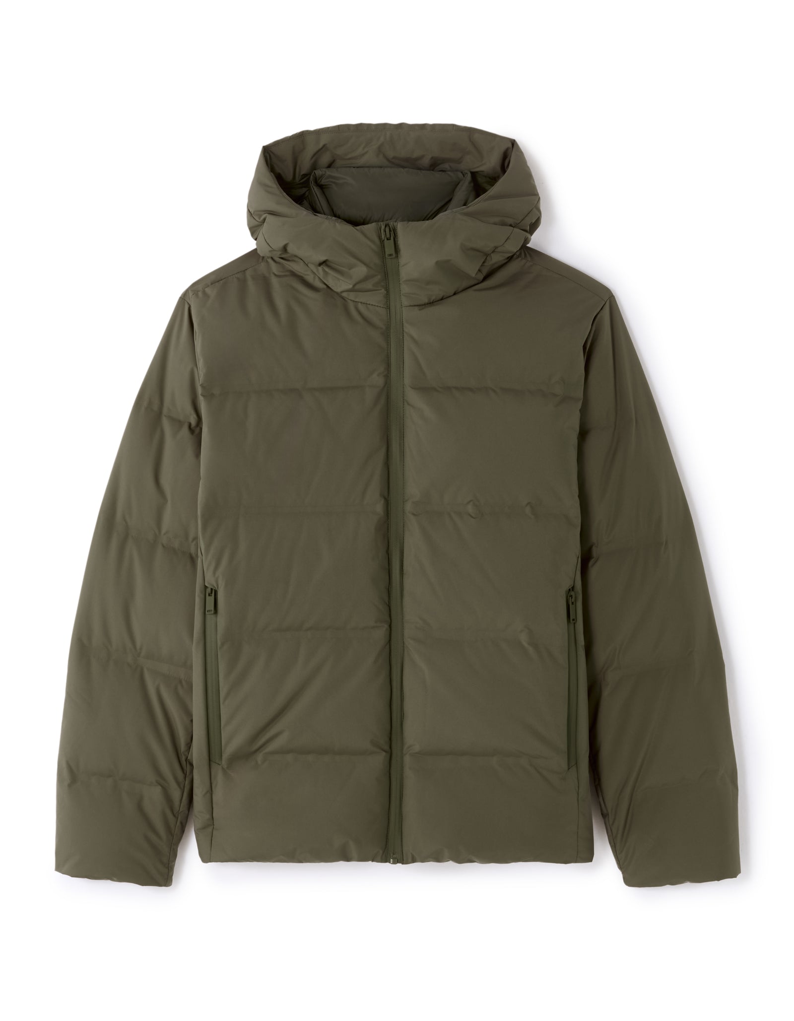 Regular Fit 100% Polyester Solid Hooded Jackets