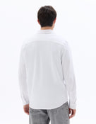 Celio* Solid Regular Fit Cotton-Blend Off White Shirt