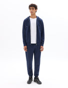 Regular Fit Poly-100% Cotton Solid Hooded Sweaters