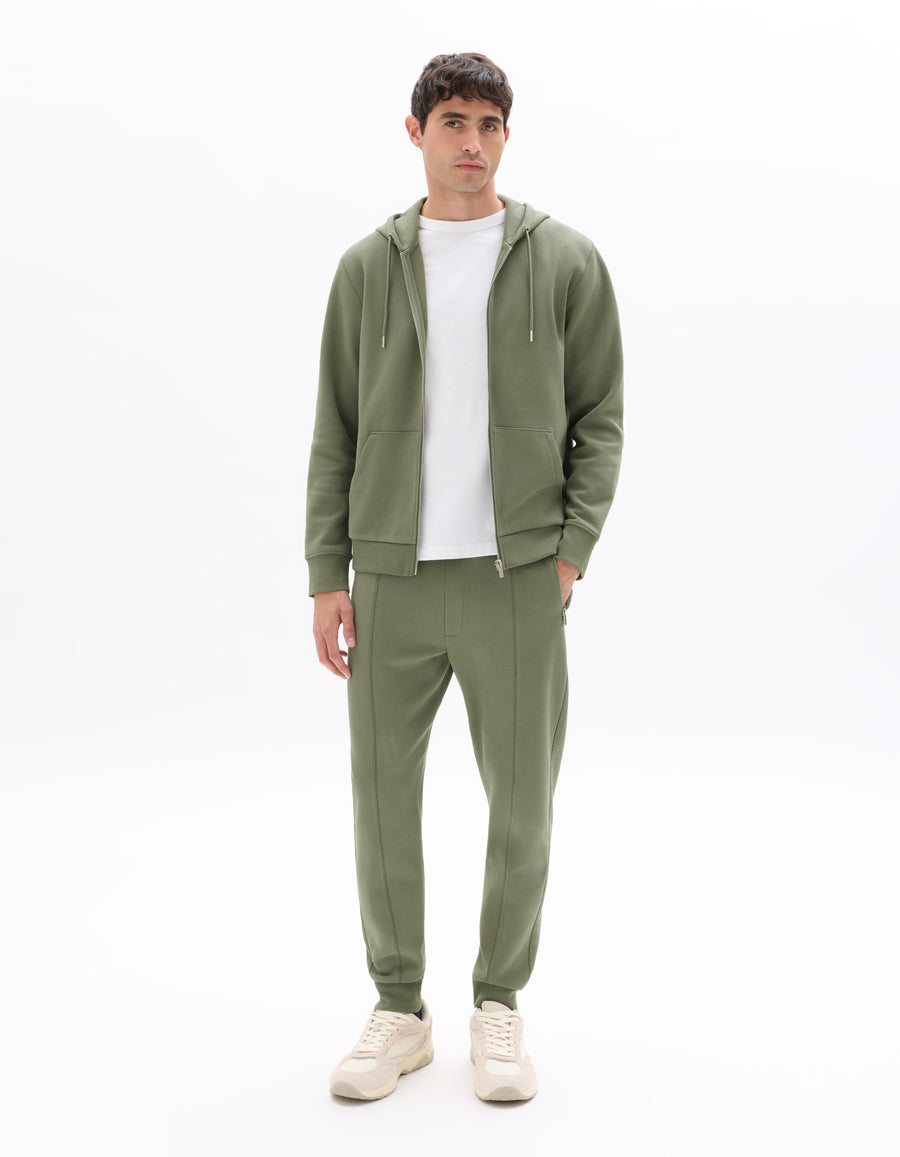 Regular Fit Poly-100% Cotton Solid Hooded Sweaters