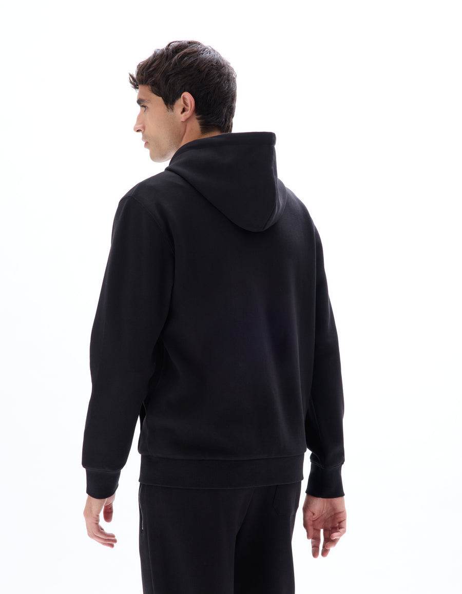 Regular Fit Poly-100% Cotton Solid Hooded Sweaters