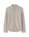 Celio* Cotton Solid Regular Fit Grey Men Shirts