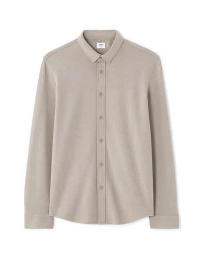 Celio* Cotton Solid Regular Fit Grey Men Shirts