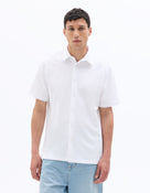 Celio* Poly Regular Fit Cotton Solid Men White Shirt