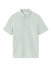 Celio* Men Solid Poly Cotton Green Regular Fit Shirt