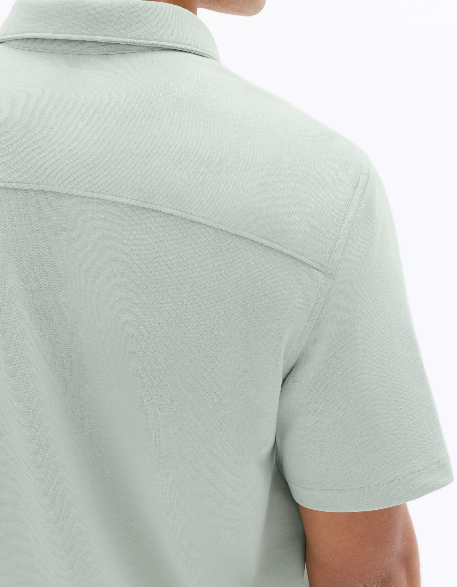 Celio* Men Cotton Solid Regular Fit Poly Green Shirt