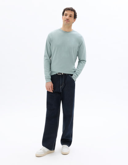 Celio* Men Blue Solid Baggy Fit Cotton Jeans