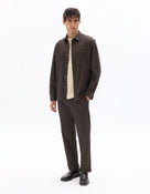 Slim Fit 100% Polyester Casual Trouser - Brown