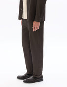 Slim Fit 100% Polyester Casual Trouser - Brown