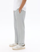 Celio Solid Slim Fit Cotton-Poly-Blend Blue Trousers