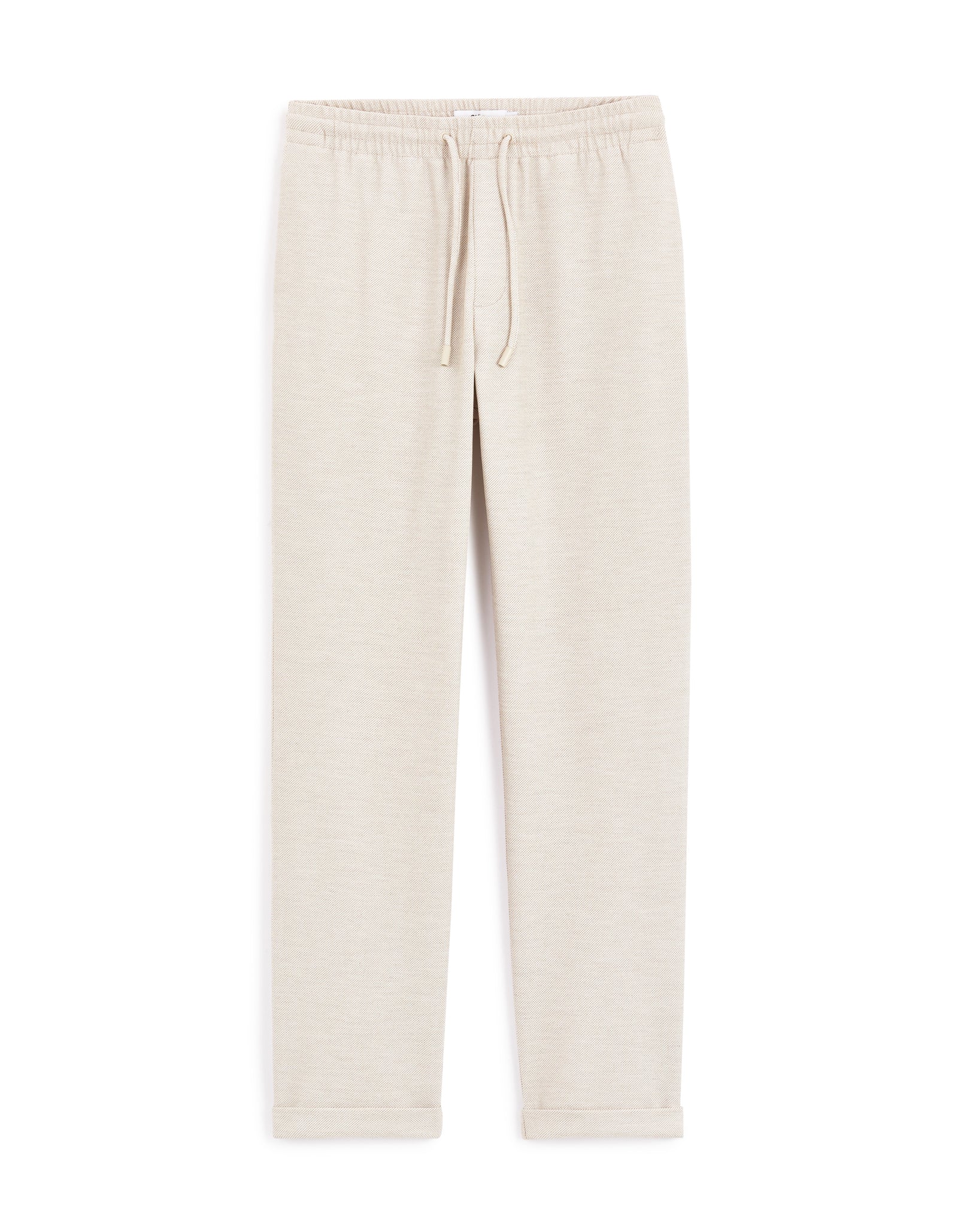 Celio* Polyester-Blend Regular Fit Beige Trouser