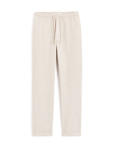 Celio* Polyester-Blend Regular Fit Beige Trouser