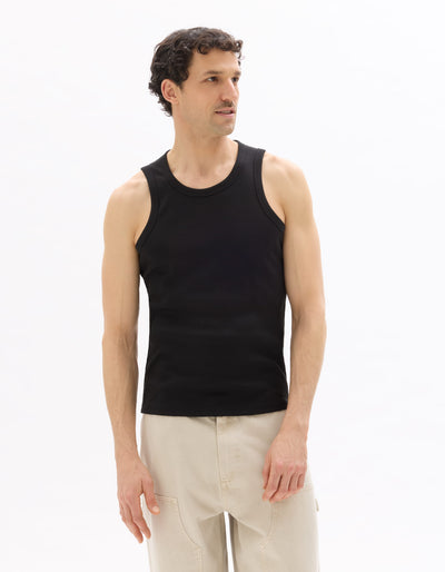 Celio Solid Regular Fit Cotton Poly Blend Black Tshirts