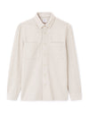 Celio* Solid Overshirt Cotton Beige Shirt