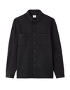 Celio* Solid Oversized Polyester Black Shirt