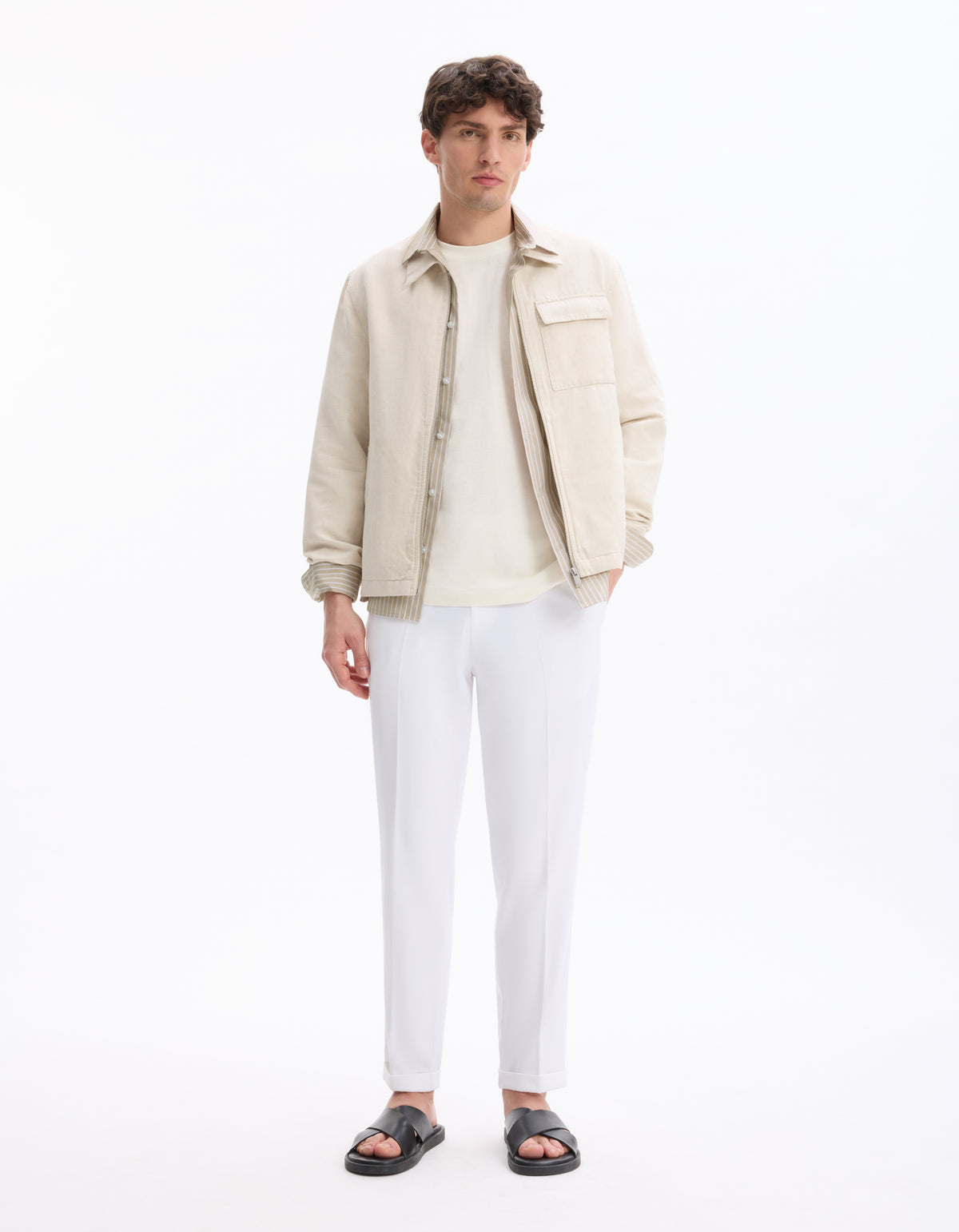 Regular Fit Jacket - Natural