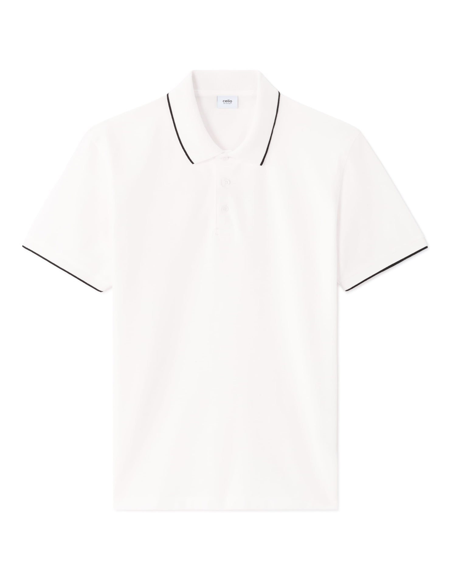 Celio Solid Regular Fit Cotton White Tshirts