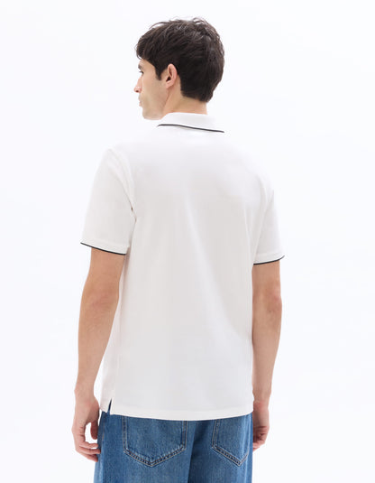 Celio Solid Regular Fit Cotton White Tshirts