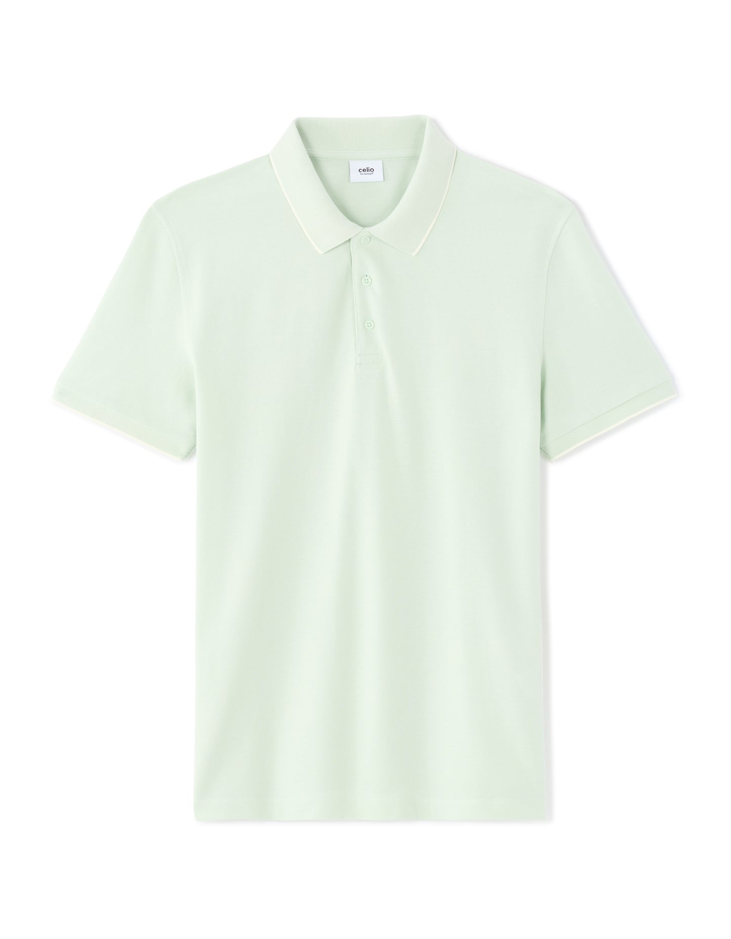Celio Solid Regular Fit Cotton Green Tshirts