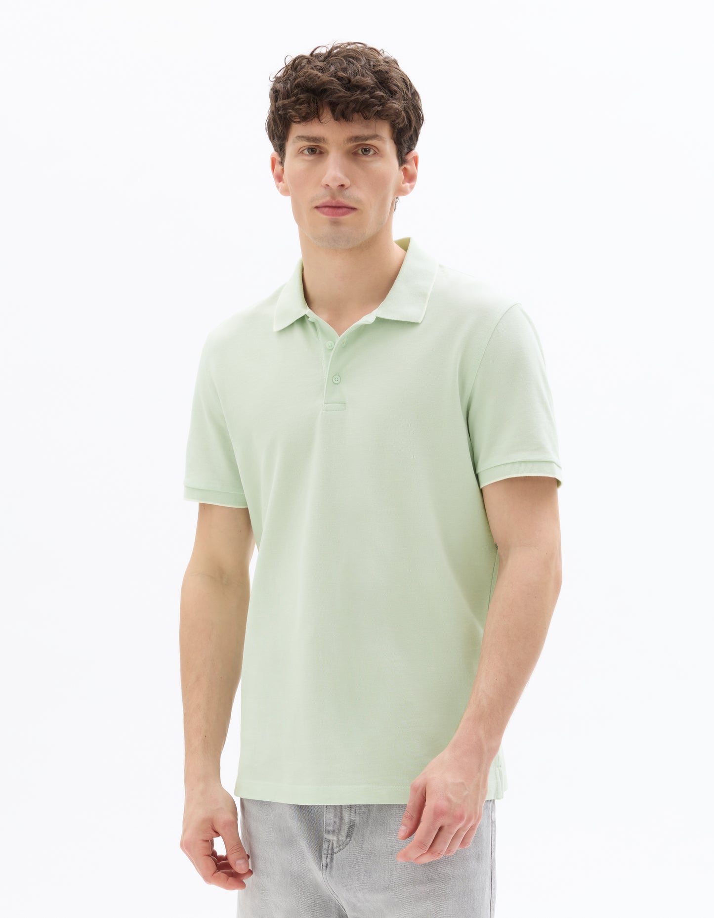 Celio Solid Regular Fit Cotton Green Tshirts