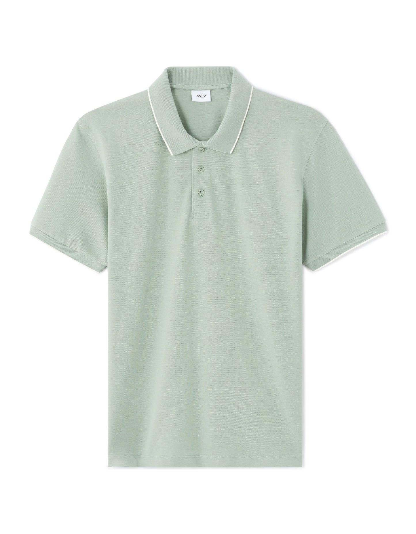 Celio Solid Regular Fit Cotton Green Tshirts