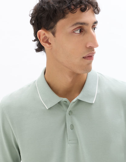 Celio Solid Regular Fit Cotton Green Tshirts
