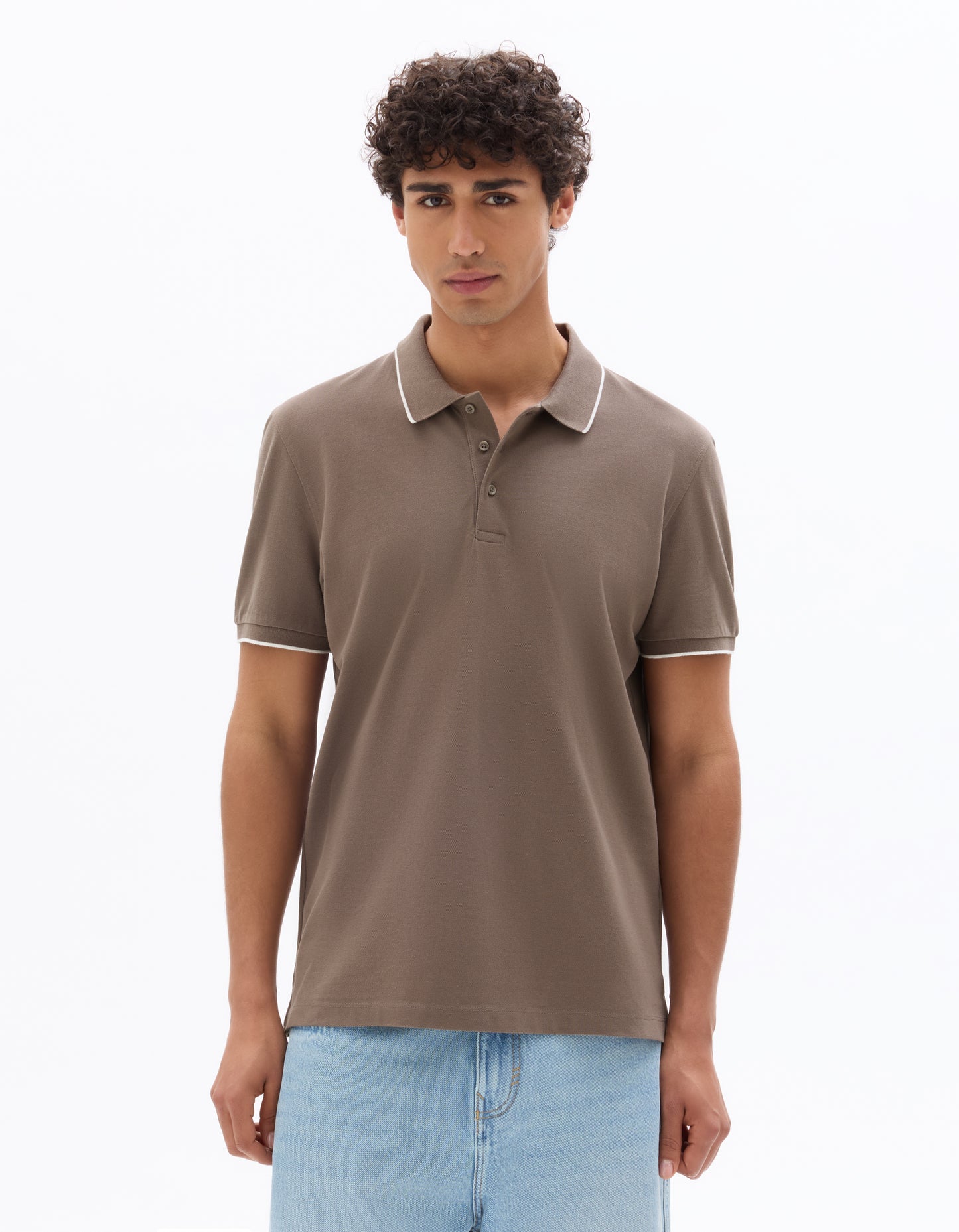 Celio Solid Regular Fit Cotton Grey T-Shirt