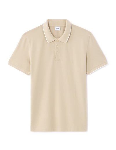 Celio Solid Regular Fit Cotton Beige T-Shirt