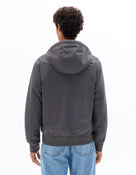 Regular Fit 100% Polyester Solid Hooded Jackets - Grey