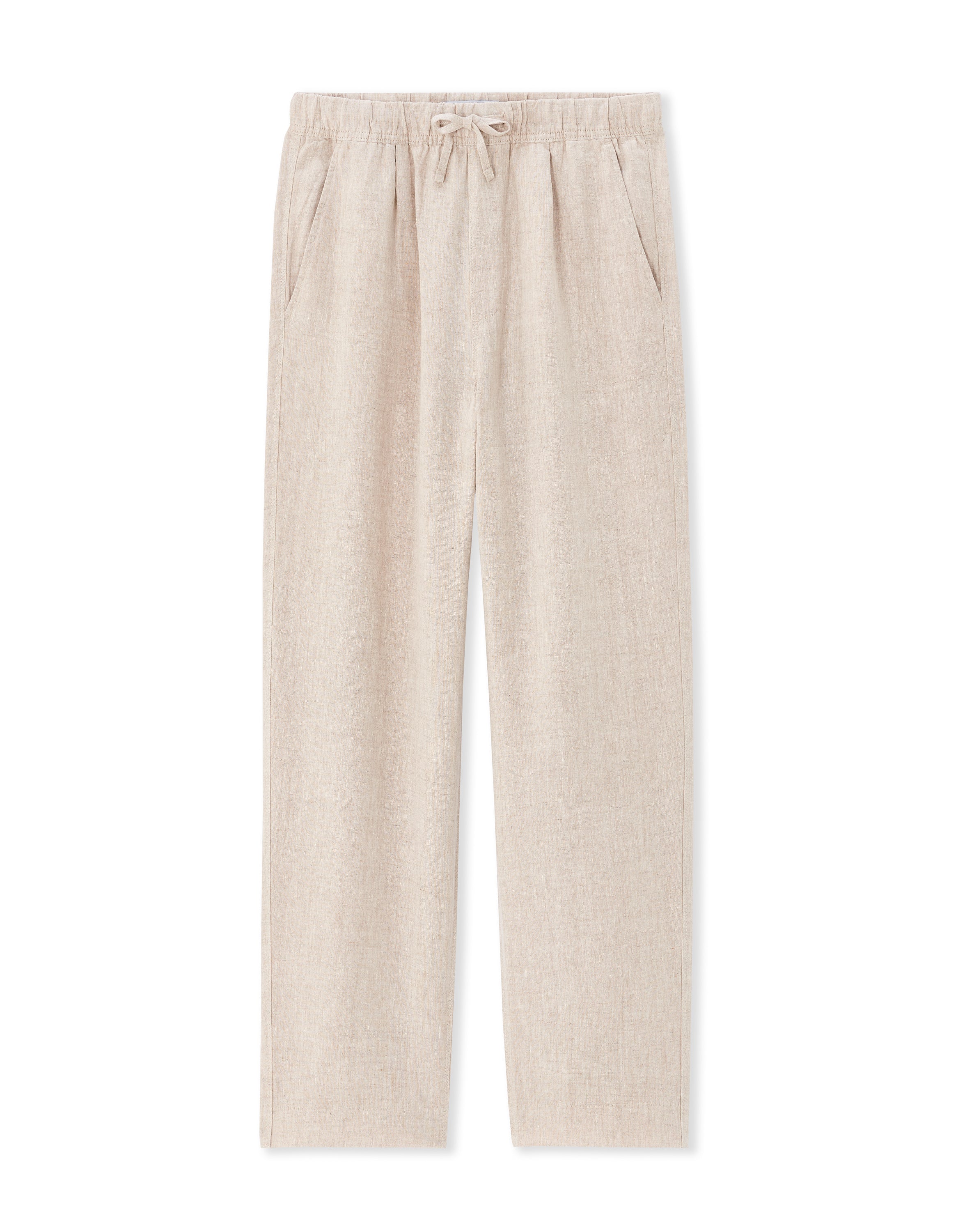 Loose Fit Trousers - Natural