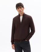 Regular Fit 100% Cotton High Neck Sweaters - Brown