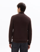 Regular Fit 100% Cotton High Neck Sweaters - Brown