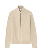 Regular Fit 100% Cotton Solid Round neck Sweaters - Beige