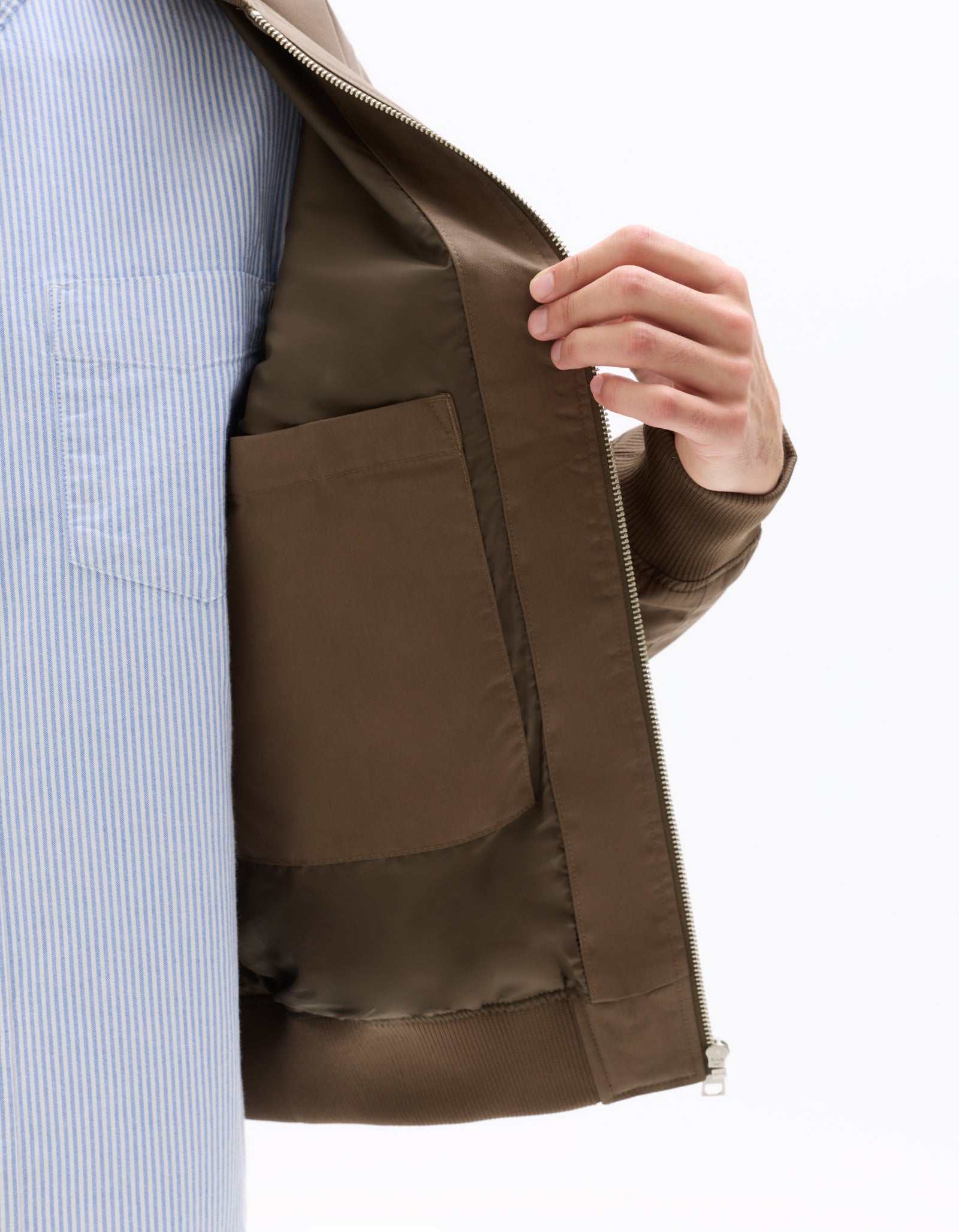 Regular Fit 100% Cotton Solid Round neck Jackets