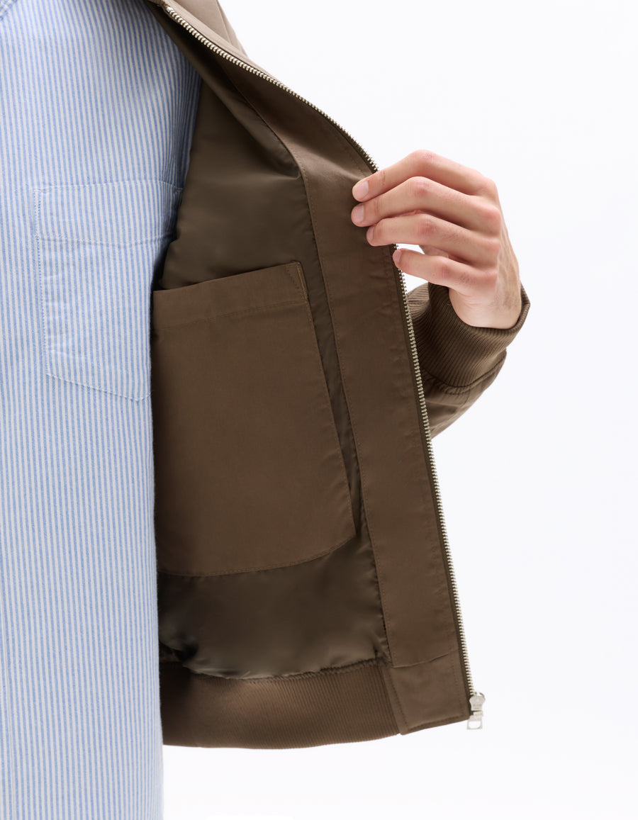 Regular Fit 100% Cotton Solid Round neck Jackets