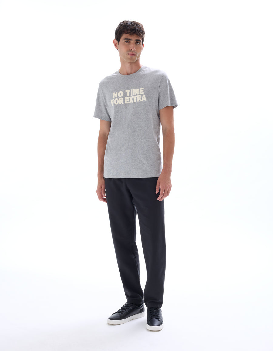 Straight Fit 100% Cotton Solid Casual Trousers