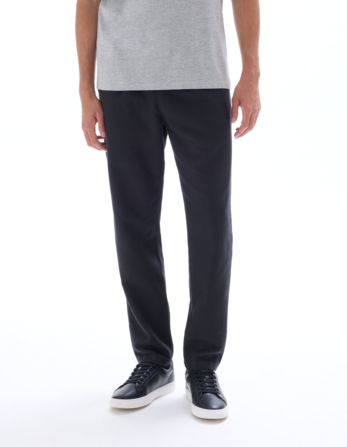 Straight Fit 100% Cotton Solid Casual Trousers