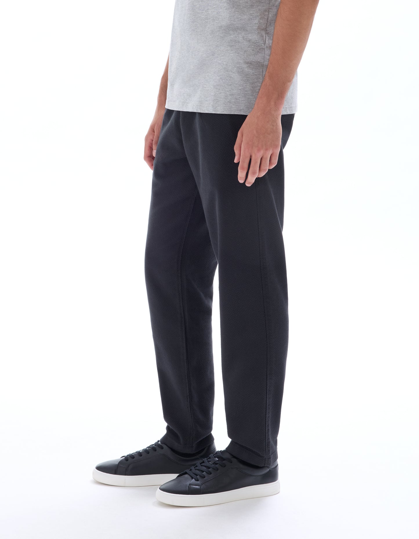 Straight Fit 100% Cotton Solid Casual Trousers