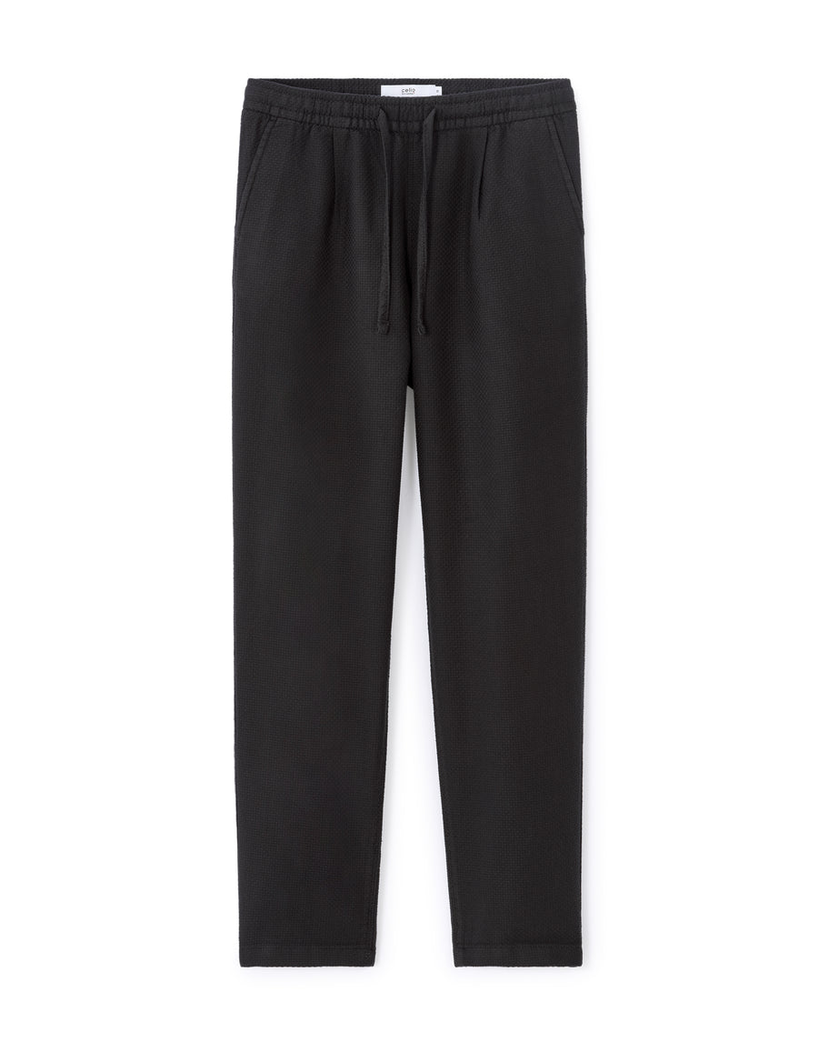 Straight Fit 100% Cotton Solid Casual Trousers