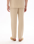 Regular Fit 100% Cotton Solid Casual Trousers