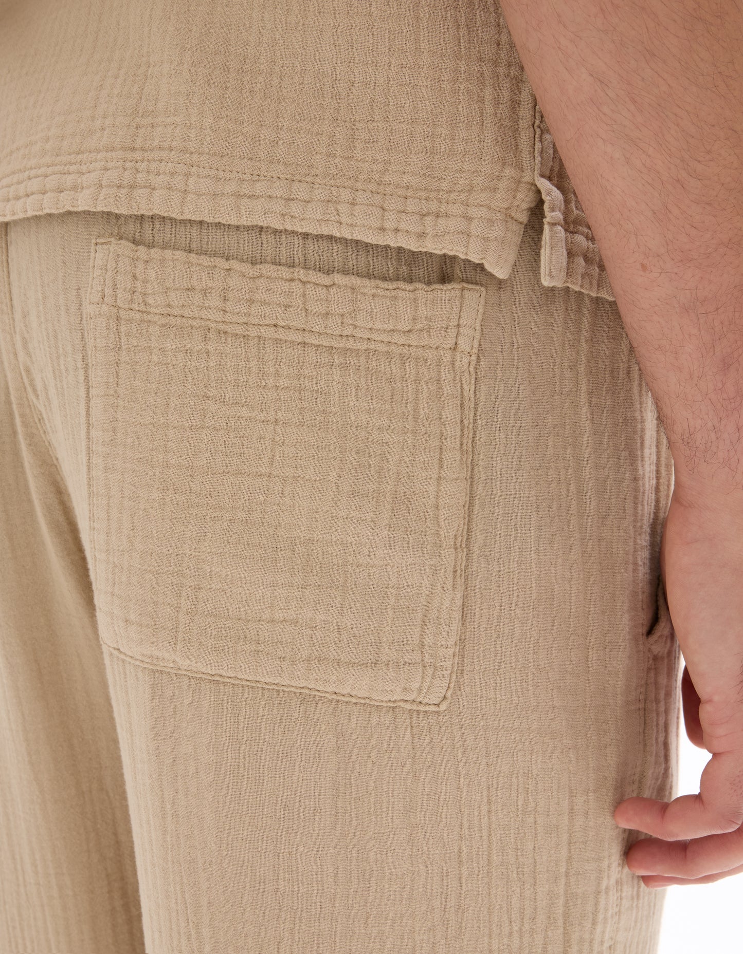 Regular Fit 100% Cotton Solid Casual Trousers